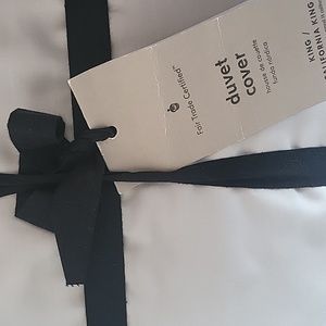❤️BUY 2 GET 1 FREE West Elm Tencel Duvet King/Cal King in Frost Grey